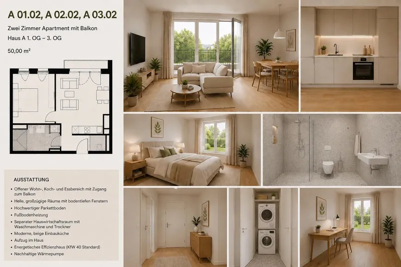 Zwei-Zimmer-Neubauwohnung mit Balkon - Erstbezug in Berlin-Pankow — photo 1